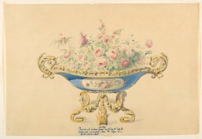 Design for a Jardiniere, ca. 1855 by Unknown